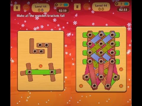 Video guide by Lim Shi San: Wood Nuts & Bolts Puzzle Level 44 #woodnutsamp