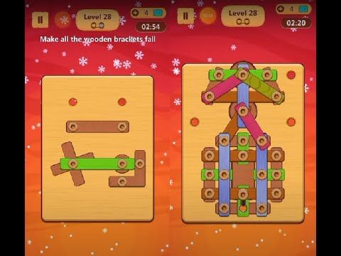 Video guide by Lim Shi San: Wood Nuts & Bolts Puzzle Level 28 #woodnutsamp