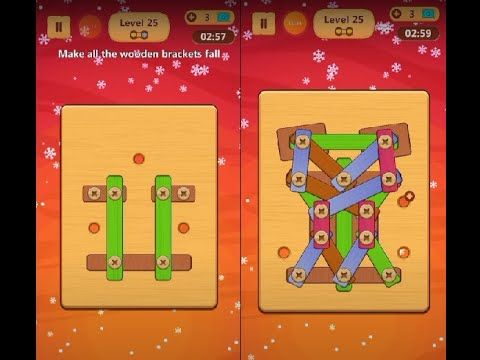 Video guide by Lim Shi San: Wood Nuts & Bolts Puzzle Level 25 #woodnutsamp