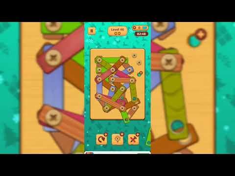 Video guide by How To Play Game: Wood Nuts & Bolts Puzzle Level 45 #woodnutsamp