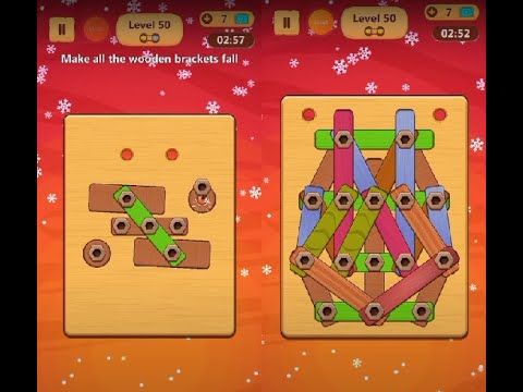 Video guide by Lim Shi San: Wood Nuts & Bolts Puzzle Level 50 #woodnutsamp