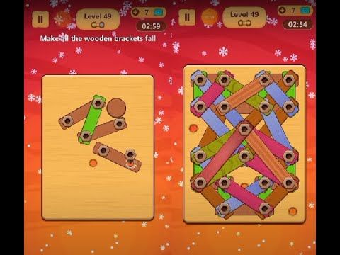 Video guide by Lim Shi San: Wood Nuts & Bolts Puzzle Level 49 #woodnutsamp