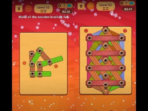 Video guide by Lim Shi San: Wood Nuts & Bolts Puzzle Level 52 #woodnutsamp