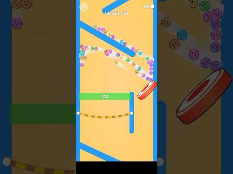 Video guide by Gaming World: Balls and Ropes Level 58 #ballsandropes