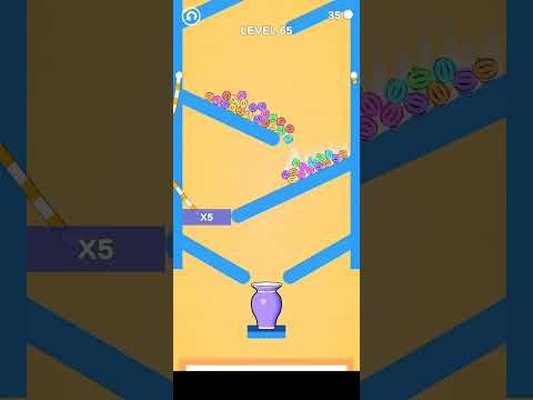 Video guide by Gaming World: Balls and Ropes Level 65 #ballsandropes