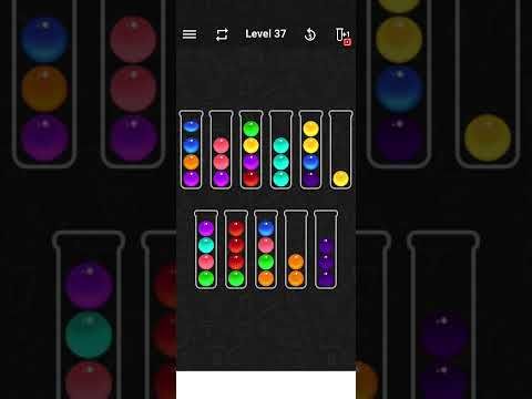 Video guide by Crazy Gamer: Ball Sort Color Water Puzzle Level 37 #ballsortcolor