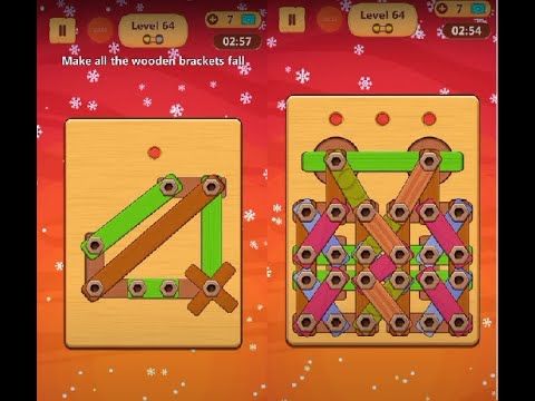 Video guide by Lim Shi San: Wood Nuts & Bolts Puzzle Level 64 #woodnutsamp