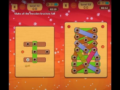 Video guide by Lim Shi San: Wood Nuts & Bolts Puzzle Level 53 #woodnutsamp