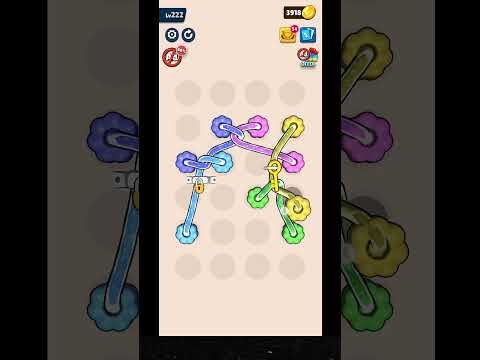 Video guide by Vaca Goiaba: Twisted Tangle Level 222 #twistedtangle