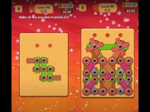 Video guide by Lim Shi San: Wood Nuts & Bolts Puzzle Level 99 #woodnutsamp