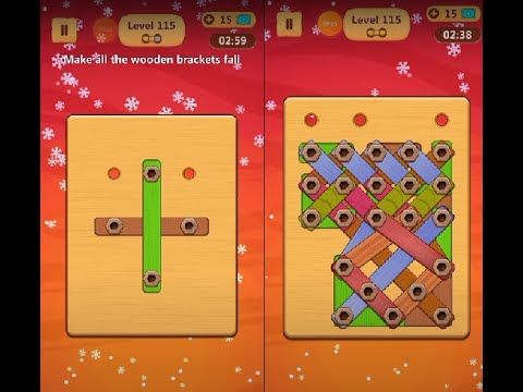Video guide by Lim Shi San: Wood Nuts & Bolts Puzzle Level 115 #woodnutsamp