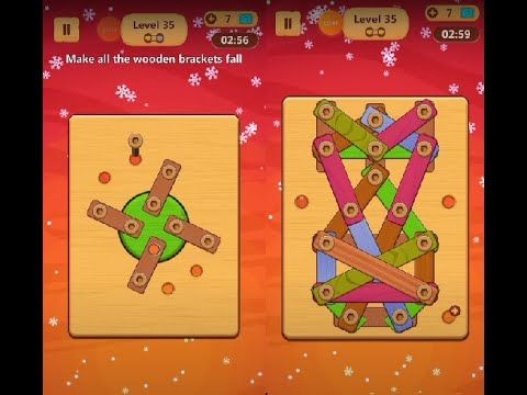 Video guide by Lim Shi San: Wood Nuts & Bolts Puzzle Level 35 #woodnutsamp