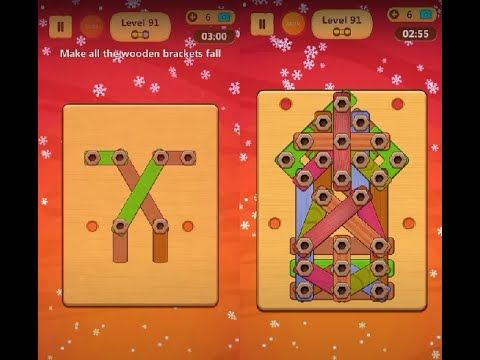 Video guide by Lim Shi San: Wood Nuts & Bolts Puzzle Level 91 #woodnutsamp