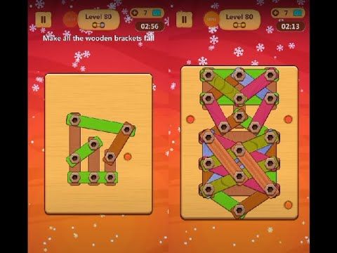 Video guide by Lim Shi San: Wood Nuts & Bolts Puzzle Level 80 #woodnutsamp