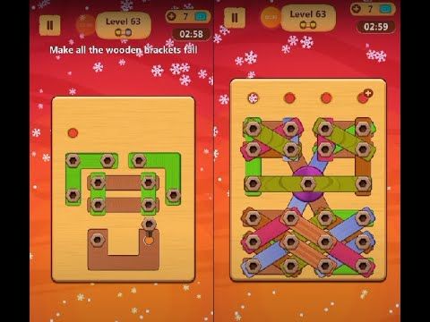 Video guide by Lim Shi San: Wood Nuts & Bolts Puzzle Level 63 #woodnutsamp
