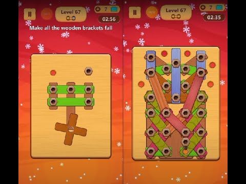 Video guide by Lim Shi San: Wood Nuts & Bolts Puzzle Level 67 #woodnutsamp