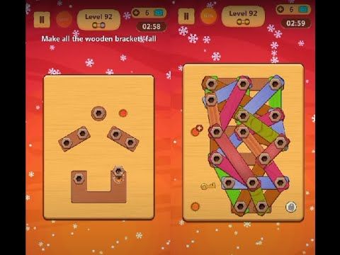 Video guide by Lim Shi San: Wood Nuts & Bolts Puzzle Level 92 #woodnutsamp