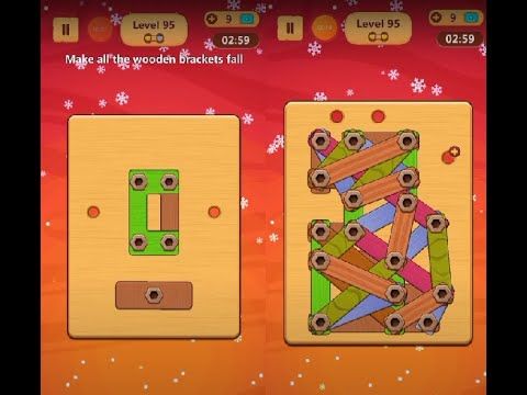 Video guide by Lim Shi San: Wood Nuts & Bolts Puzzle Level 95 #woodnutsamp