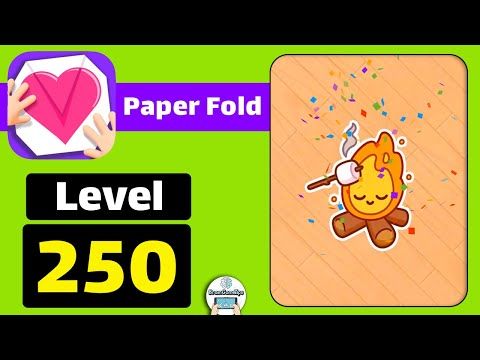 Video guide by BrainGameTips: Paper Fold Level 250 #paperfold