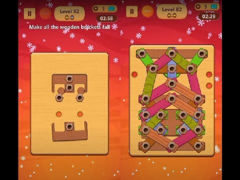 Video guide by Lim Shi San: Wood Nuts & Bolts Puzzle Level 82 #woodnutsamp