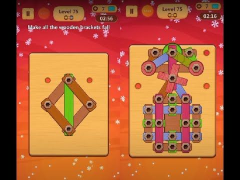 Video guide by Lim Shi San: Wood Nuts & Bolts Puzzle Level 75 #woodnutsamp