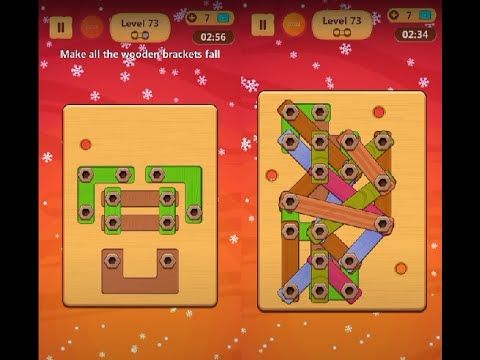 Video guide by Lim Shi San: Wood Nuts & Bolts Puzzle Level 73 #woodnutsamp