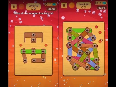 Video guide by Lim Shi San: Wood Nuts & Bolts Puzzle Level 46 #woodnutsamp