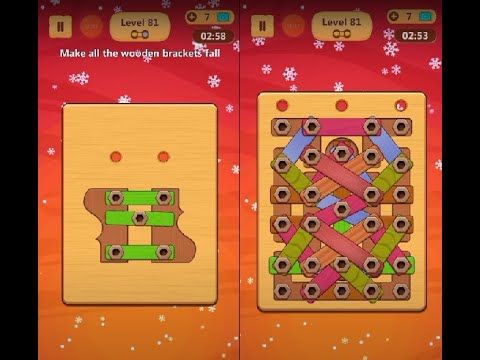 Video guide by Lim Shi San: Wood Nuts & Bolts Puzzle Level 81 #woodnutsamp