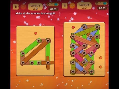 Video guide by Lim Shi San: Wood Nuts & Bolts Puzzle Level 74 #woodnutsamp