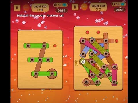 Video guide by Lim Shi San: Wood Nuts & Bolts Puzzle Level 110 #woodnutsamp