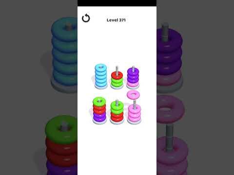 Video guide by Mobile Games: Hoop Stack Level 371 #hoopstack