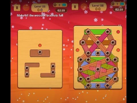 Video guide by Lim Shi San: Wood Nuts & Bolts Puzzle Level 88 #woodnutsamp