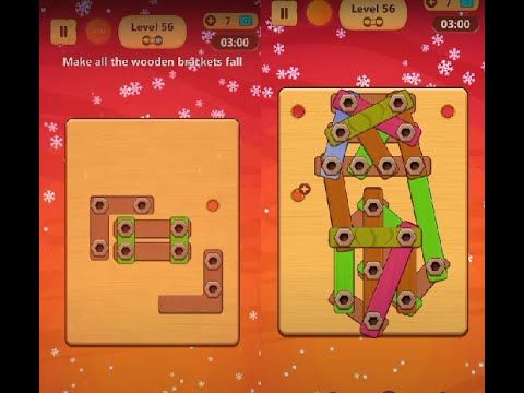 Video guide by Lim Shi San: Wood Nuts & Bolts Puzzle Level 56 #woodnutsamp