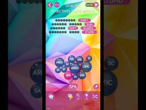 Video guide by ETPC EPIC TIME PASS CHANNEL: Word Pearls Level 410 #wordpearls