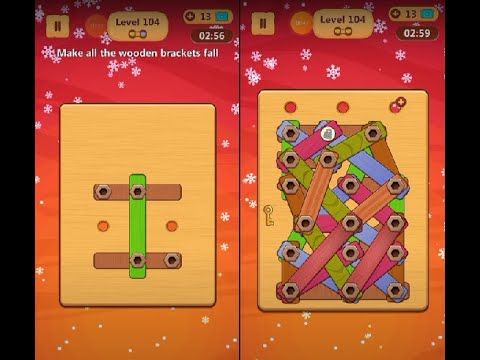 Video guide by Lim Shi San: Wood Nuts & Bolts Puzzle Level 104 #woodnutsamp
