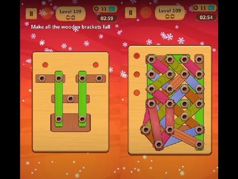 Video guide by Lim Shi San: Wood Nuts & Bolts Puzzle Level 109 #woodnutsamp