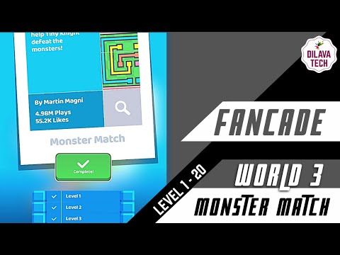 Video guide by Dilava Tech: Monster Match! World 3 - Level 1 #monstermatch