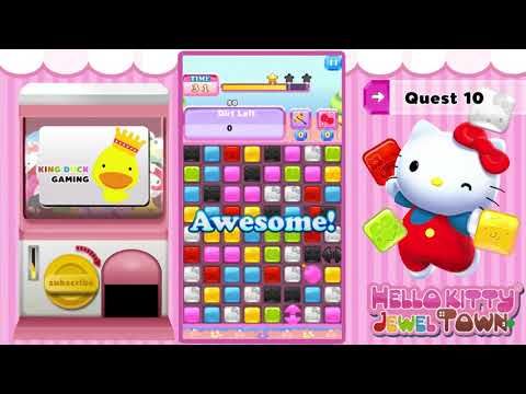 Video guide by King Duck Gaming: Hello Kitty Jewel Town! Level 10 #hellokittyjewel