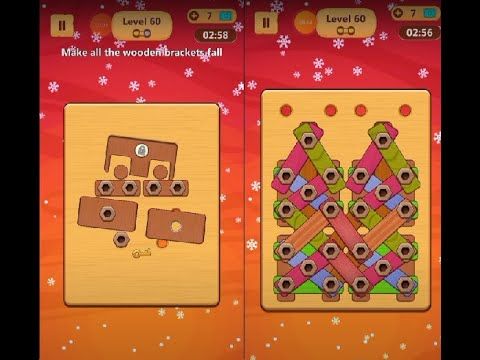 Video guide by Lim Shi San: Wood Nuts & Bolts Puzzle Level 60 #woodnutsamp