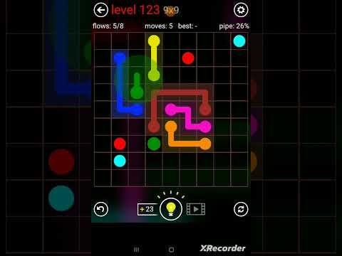 Video guide by Khris's Game World: Flow Free Level 123 #flowfree