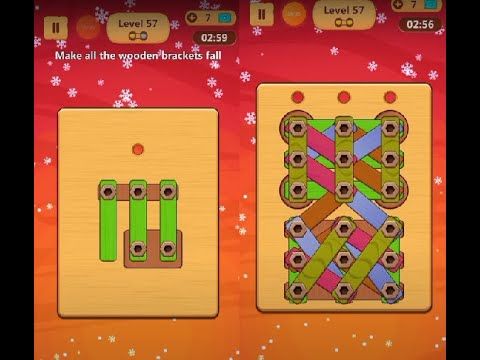 Video guide by Lim Shi San: Wood Nuts & Bolts Puzzle Level 57 #woodnutsamp