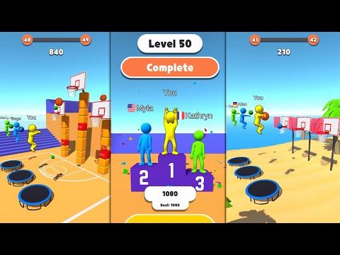 Video guide by Parutangel & Games: Jump Dunk 3D Level 1 #jumpdunk3d