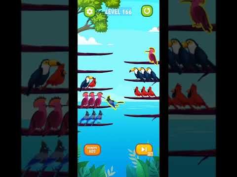 Video guide by Fazie Gamer: Bird Sort Puzzle Level 166 #birdsortpuzzle