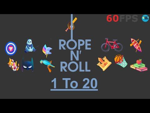 Video guide by SSSB GAMES: Rope N Roll World 1 - Level 1 #ropenroll