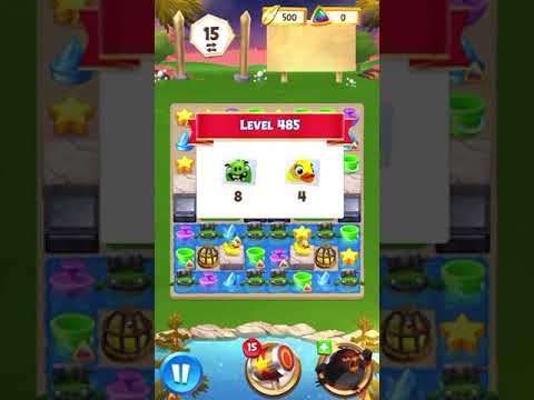 Video guide by icaros: Angry Birds Match Level 485 #angrybirdsmatch