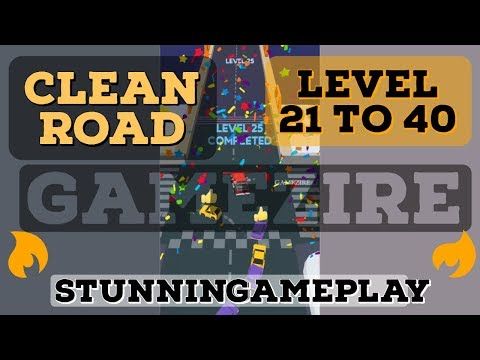 Video guide by Gamezire: Clean Road Level 21 #cleanroad