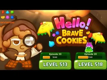 Video guide by Jelly Sapinho: Hello! Brave Cookies Level 513 #hellobravecookies