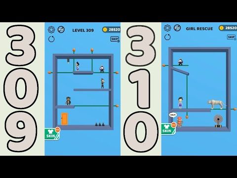 Video guide by Hawk Games: Pin Rescue Level 309 #pinrescue