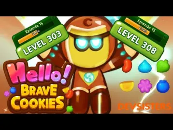 Video guide by Jelly Sapinho: Hello! Brave Cookies Level 303 #hellobravecookies