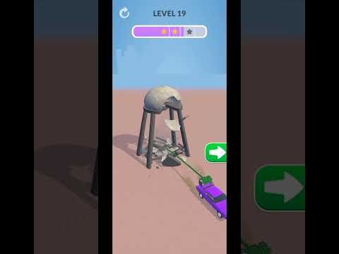 Video guide by Silver Arrow Gaming: Rope and Demolish Level 19 #ropeanddemolish